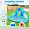 Costway Inflatable Water Slide, Blowup Water Park with Dual Slides & 584W Blower